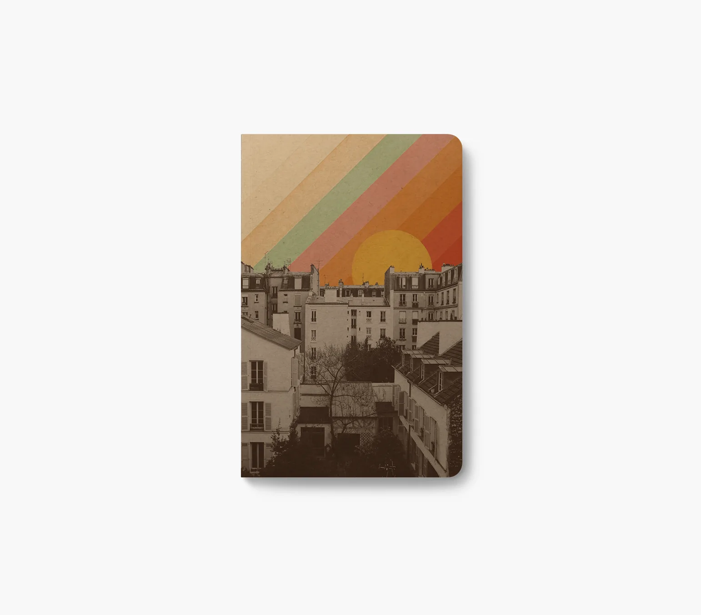 Rainbow Sky Kraft Layflat Notebook