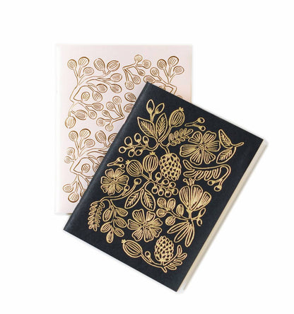 Gold Foil Pair Of Pocket Notebooks