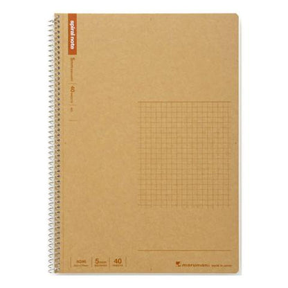 Spiral Notebook Basic B5 Grid 5.0mm 40 Sheets