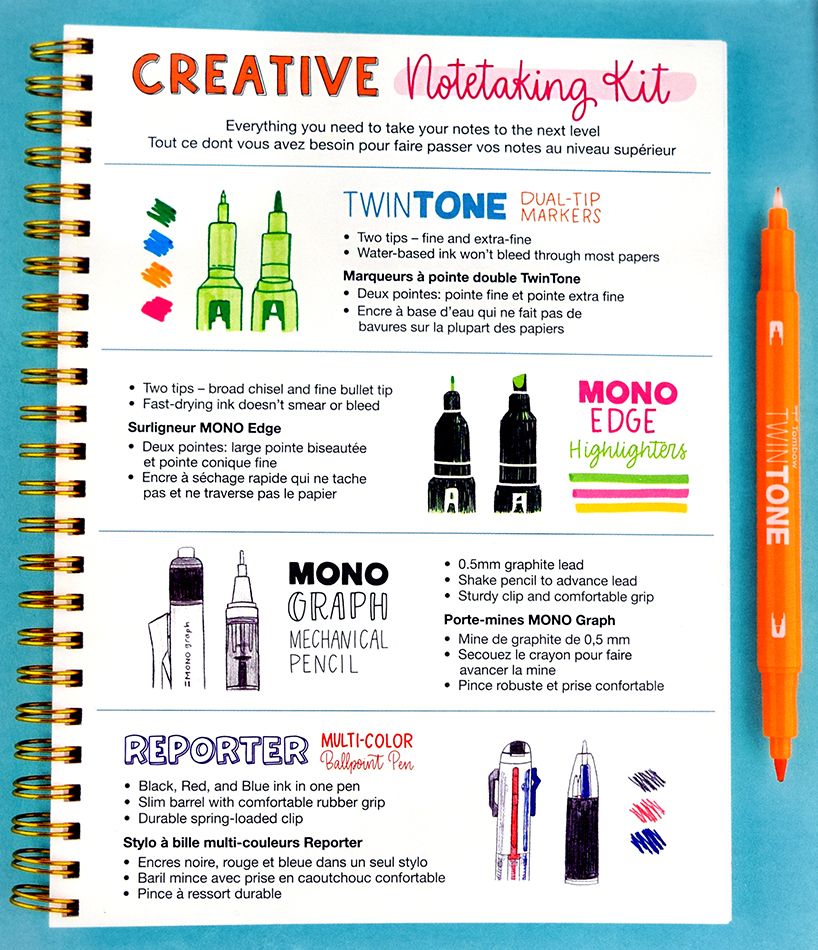 Tombow - Creative Notetaking Kit