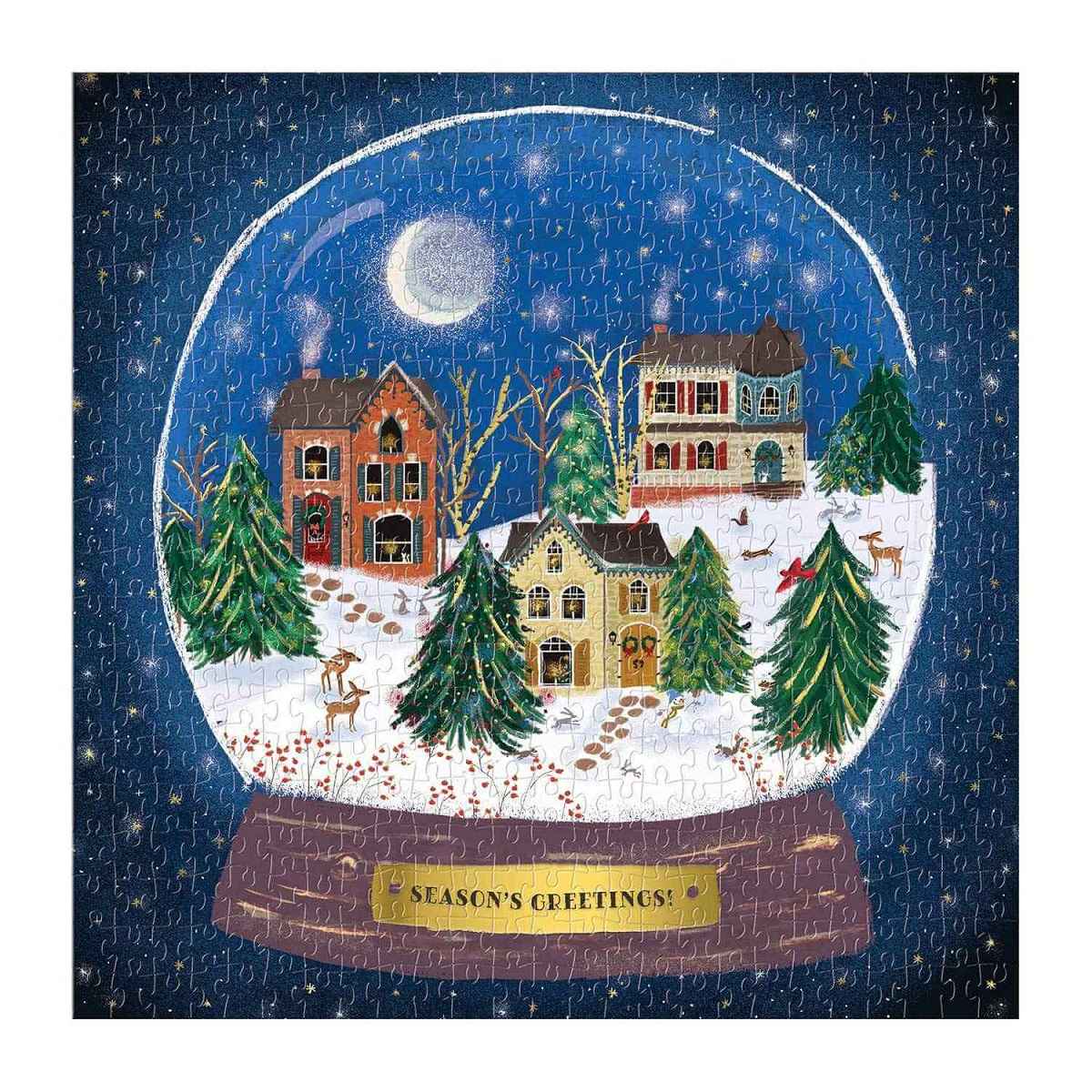 Winter Snow Globe 500 Pieces Jigsaw Puzzle