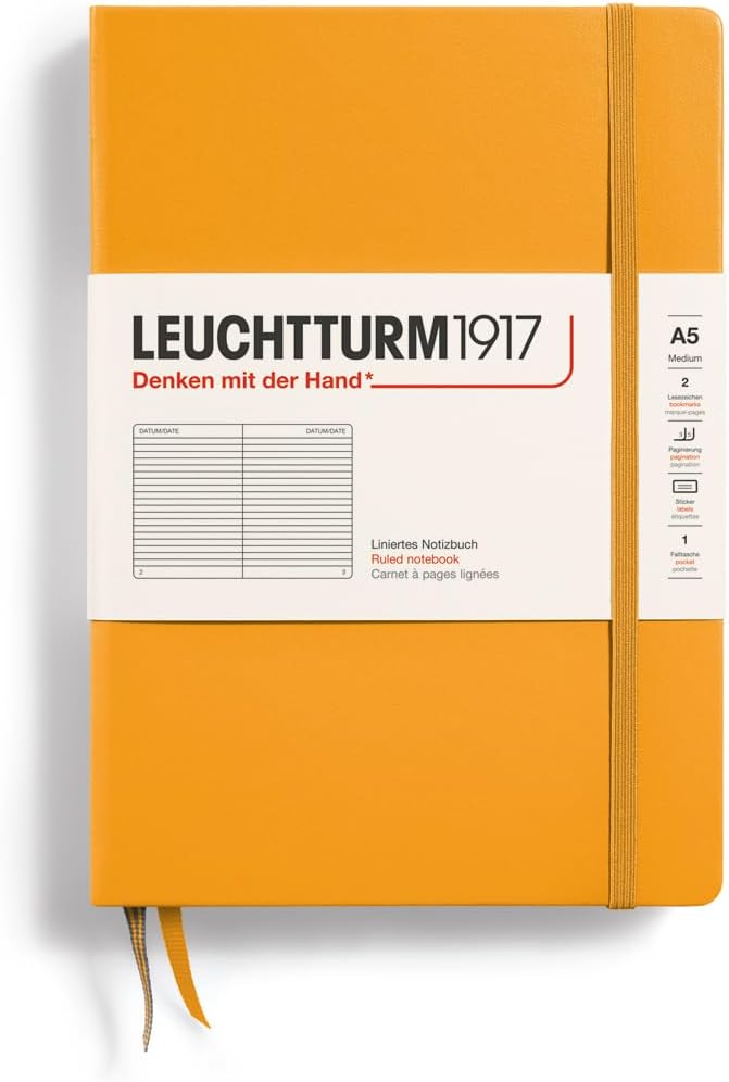 Notebook Medium (A5) Hardcover, 251 Numbered Pages