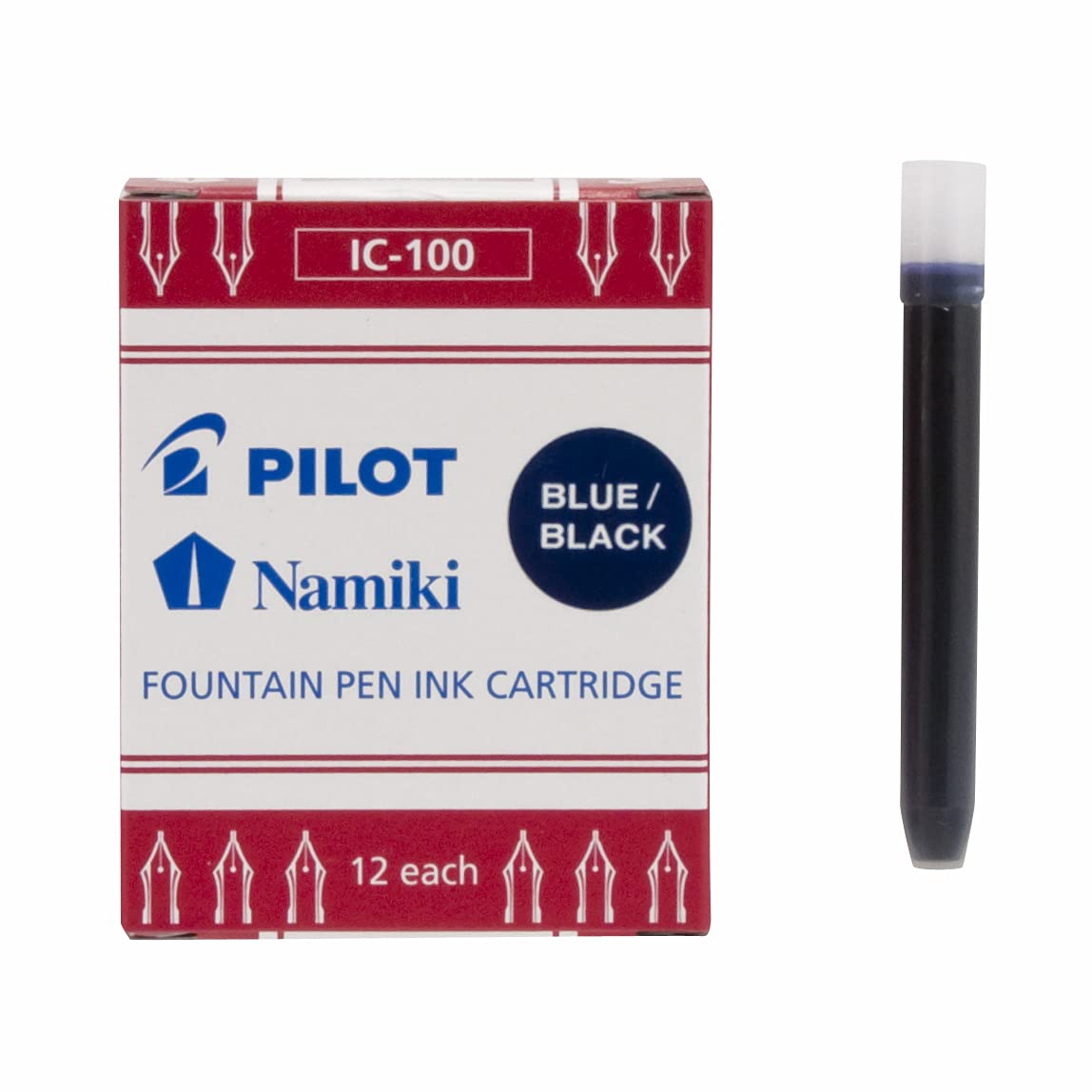 Pilot Namiki Fp Refill Ic100 Black 12Pcs [Blister Pack]