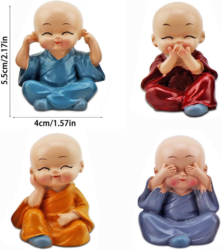 SINT Baby Monk Statue Set of 4