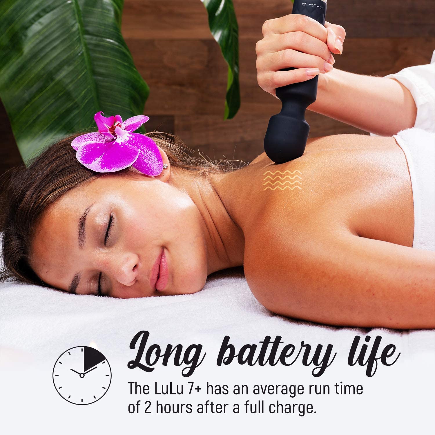 Black Lulu 7+ Handheld Electric Personal Massager