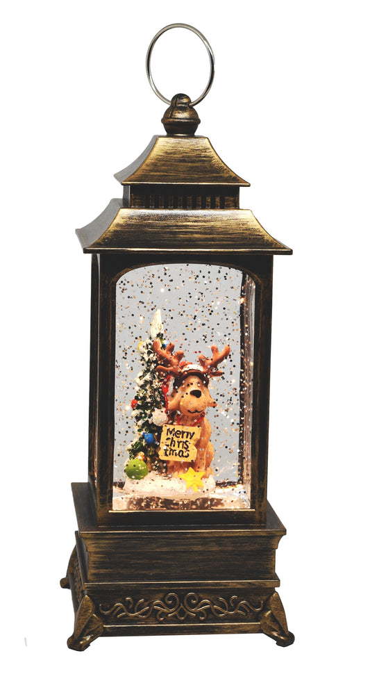 SINT Christmas Musical Snow Globe Lantern