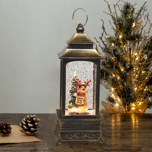 SINT Christmas Musical Snow Globe Lantern (Dog with Tree)