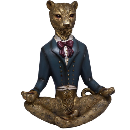 Modern Decor Resin Tiger Tray Statue