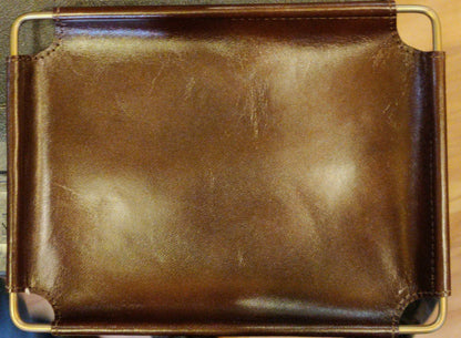 Vintage Genuine Leather Tray