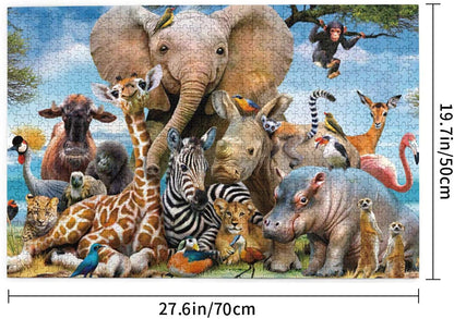 Animal Kingdom 1000 Pieces Jigsaw Puzzle