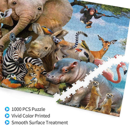 Animal Kingdom 1000 Pieces Jigsaw Puzzle