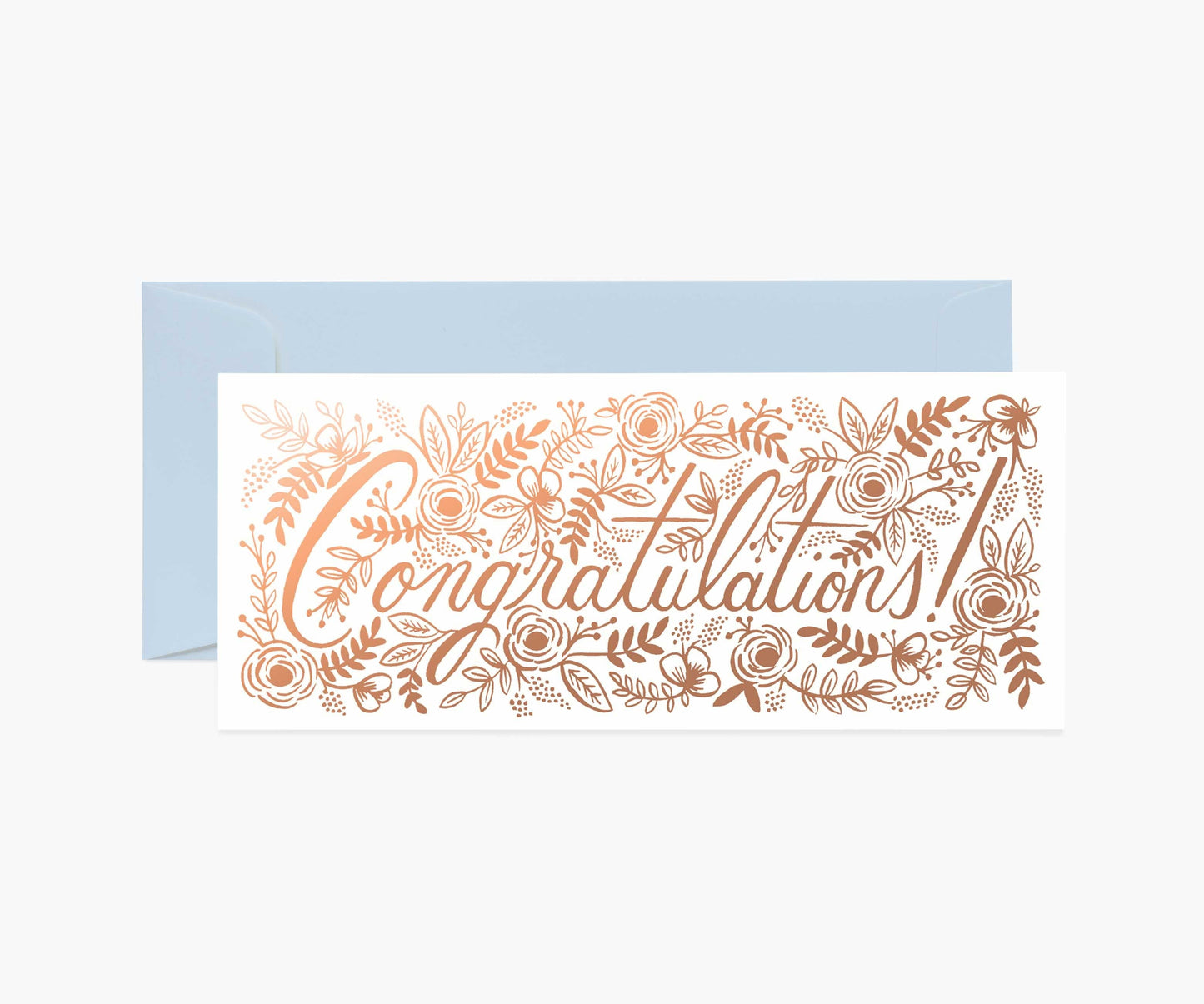 Champagne Floral Congrats No. 10 Card