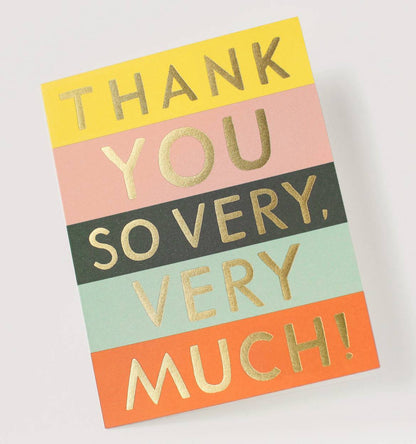 Color Block Thank You Card