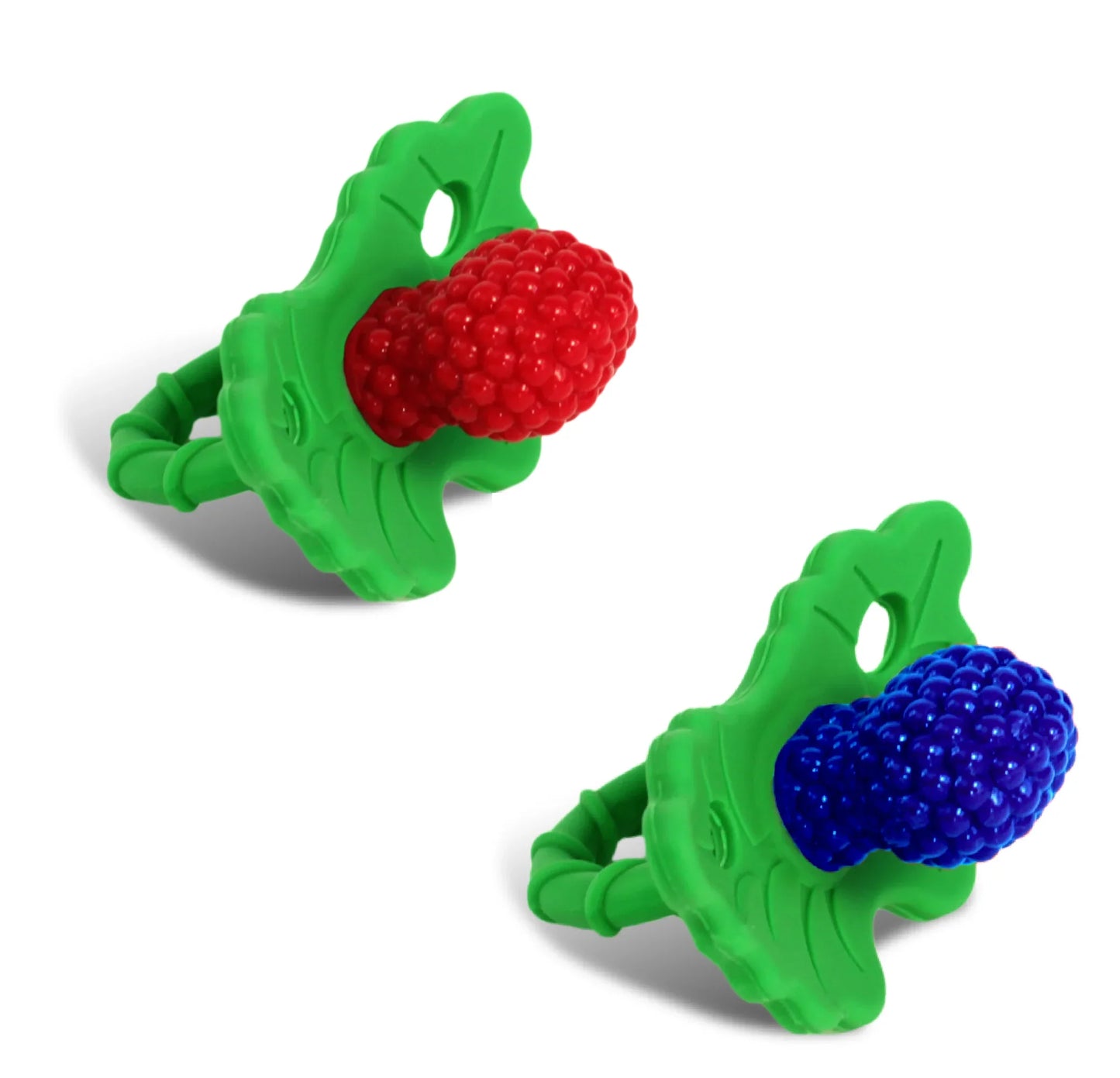 RaZberry Teether 2PK - Red & Dark Blue