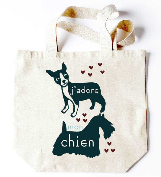 J'Adore Mon Chien Dogs Tote