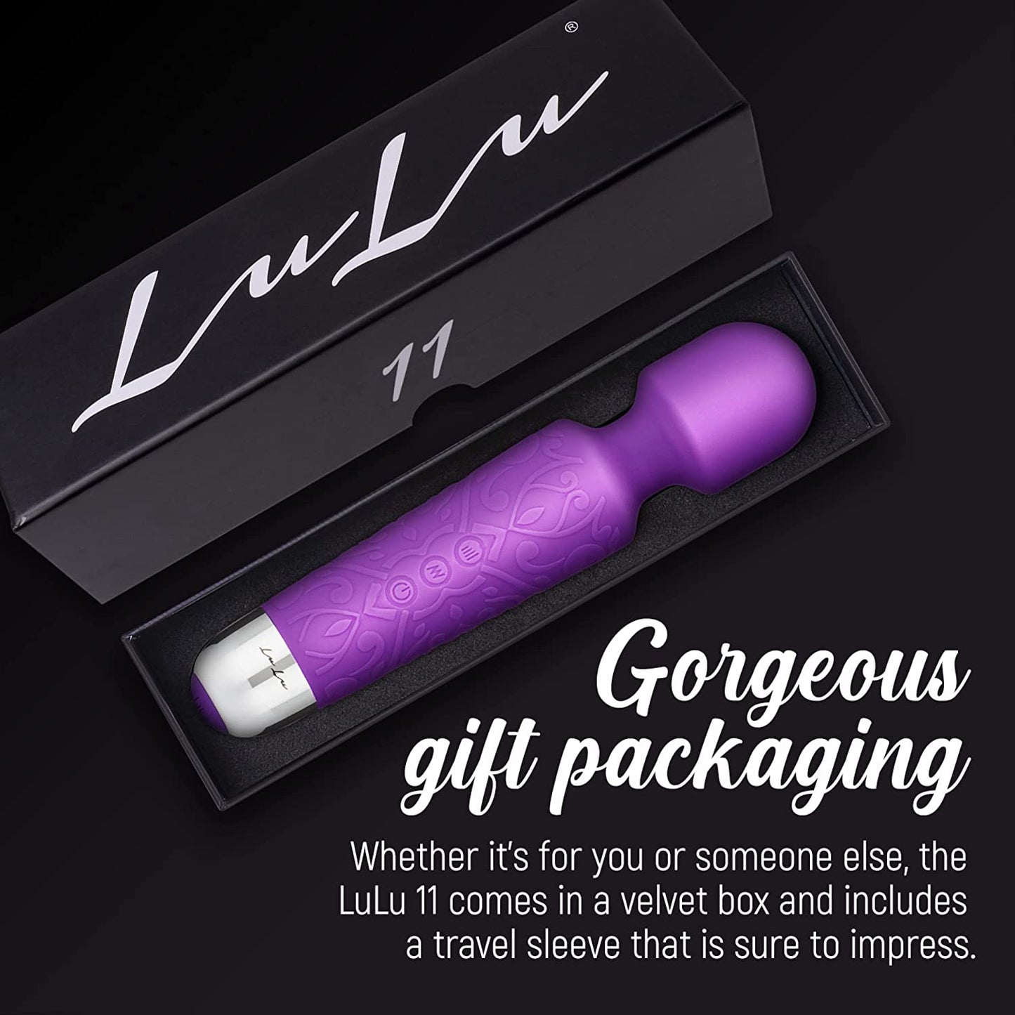 Lulu 11 Handheld Electric Personal Massager Purple Color