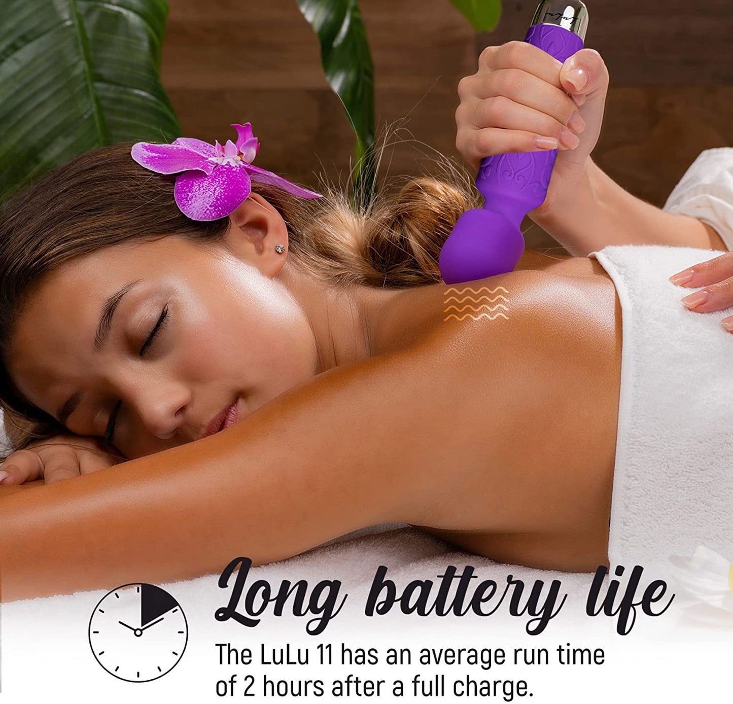 Lulu 11 Handheld Electric Personal Massager Purple Color