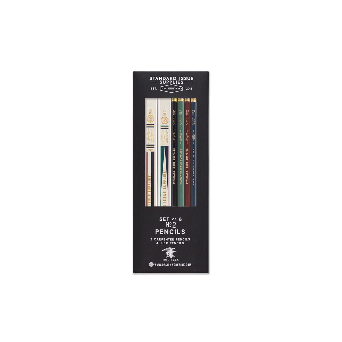 Multi Standard Issue - 2 Carpenter 4 Hex Pencil Set