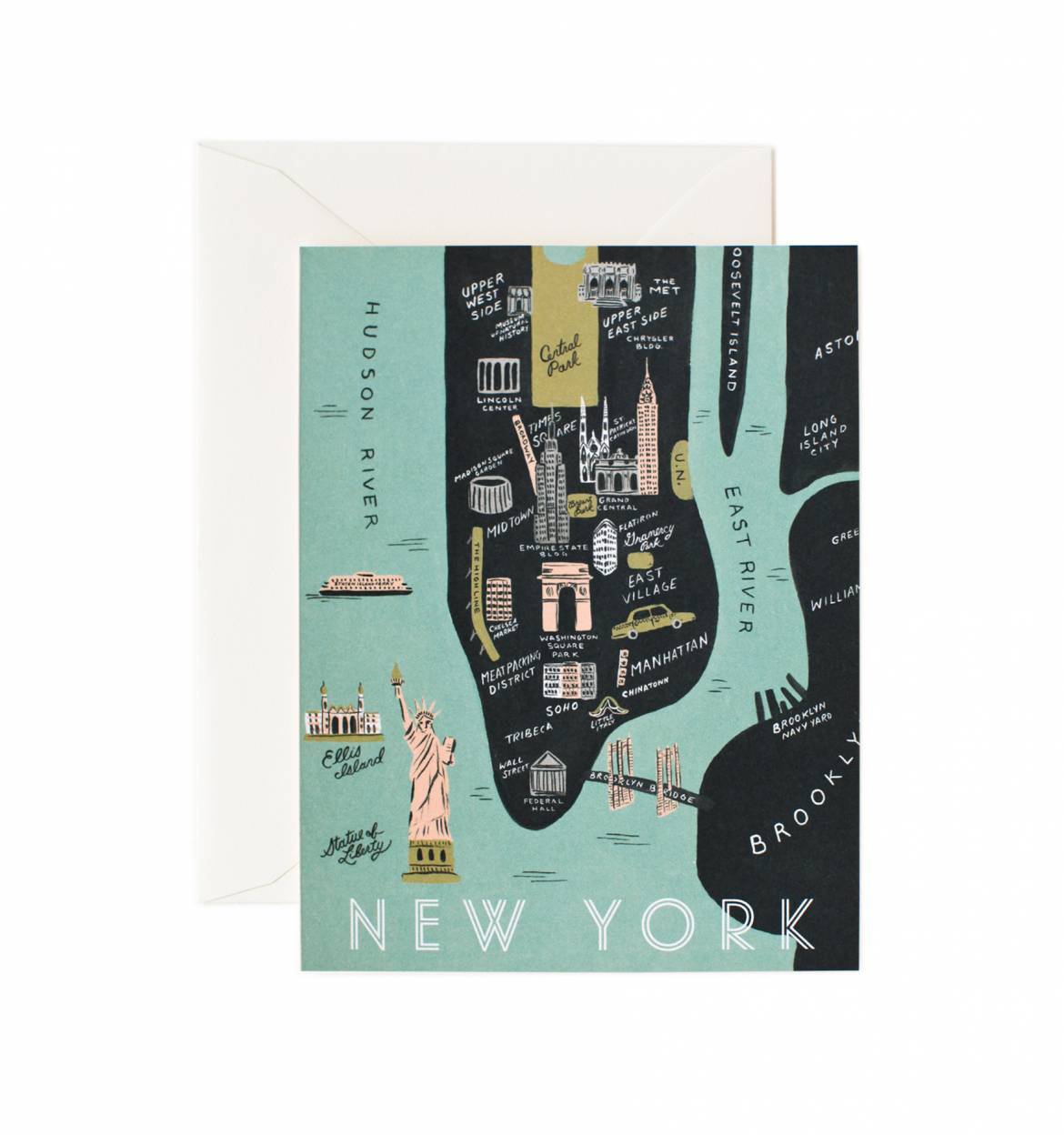 Manhattan Map Card