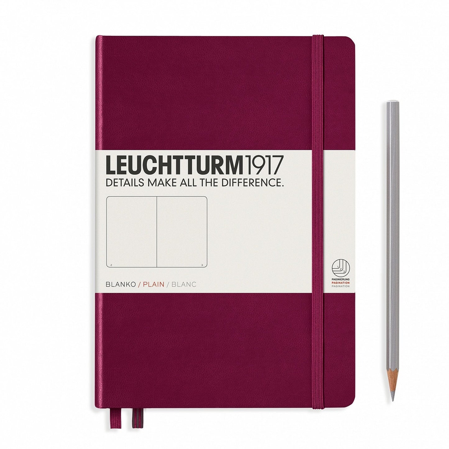Notebook Medium (A5) Hardcover,Port Red