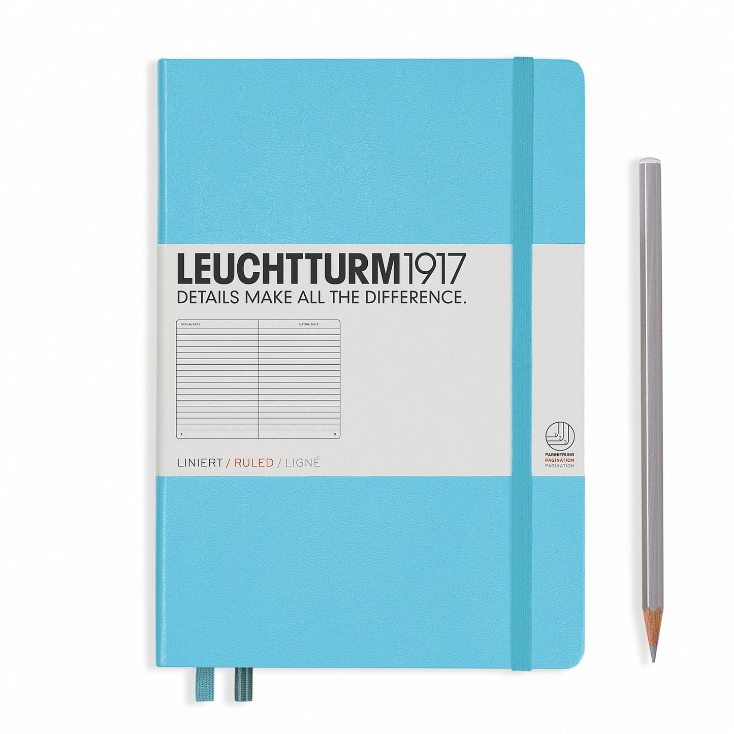 Notebook Medium (A5), Hardcover,Ice Blue
