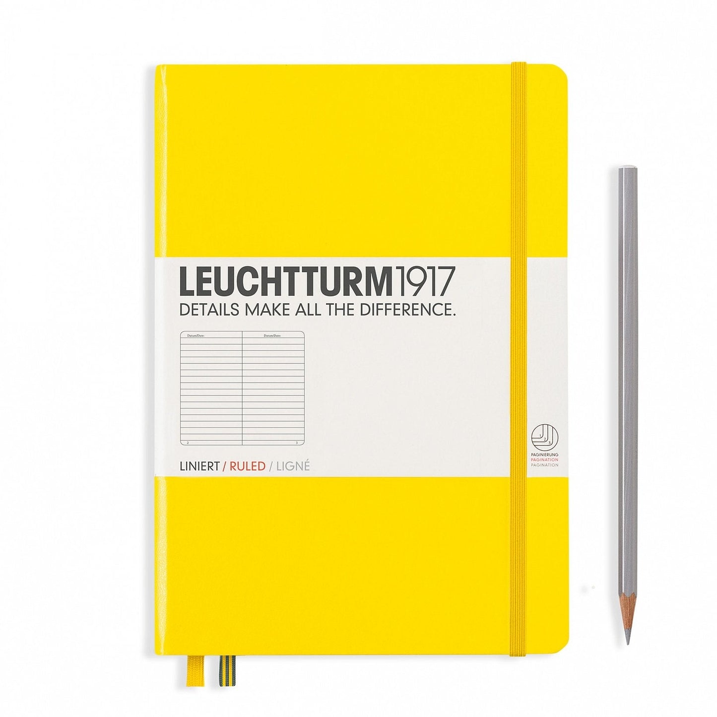 Notebook Medium (A5) Hardcover,Lemon