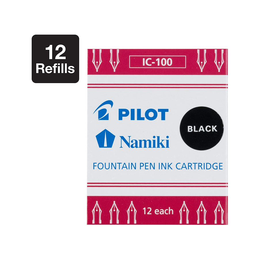 Pilot Namiki Fp Refill Ic100 Black 12Pcs [Blister Pack]