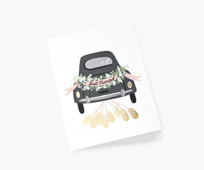 Just Married Getaway Card