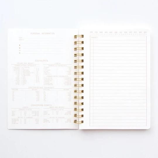 Textured Paper Twin Wire Notebook