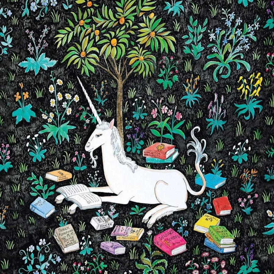 Unicorn Reading 500 Jigsaw Piece Puzzle